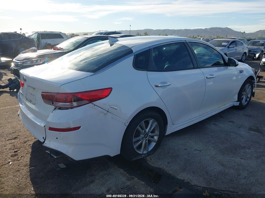 Vin: 5xxgt4l38kg323653, lot: 46666181, kia optima lx 20194