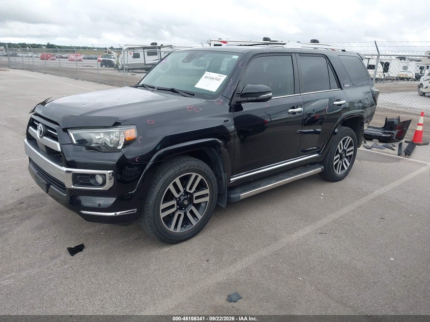 Vin: jtebu5jr2l5768119, lot: 46666183, toyota 4runner limited 20202