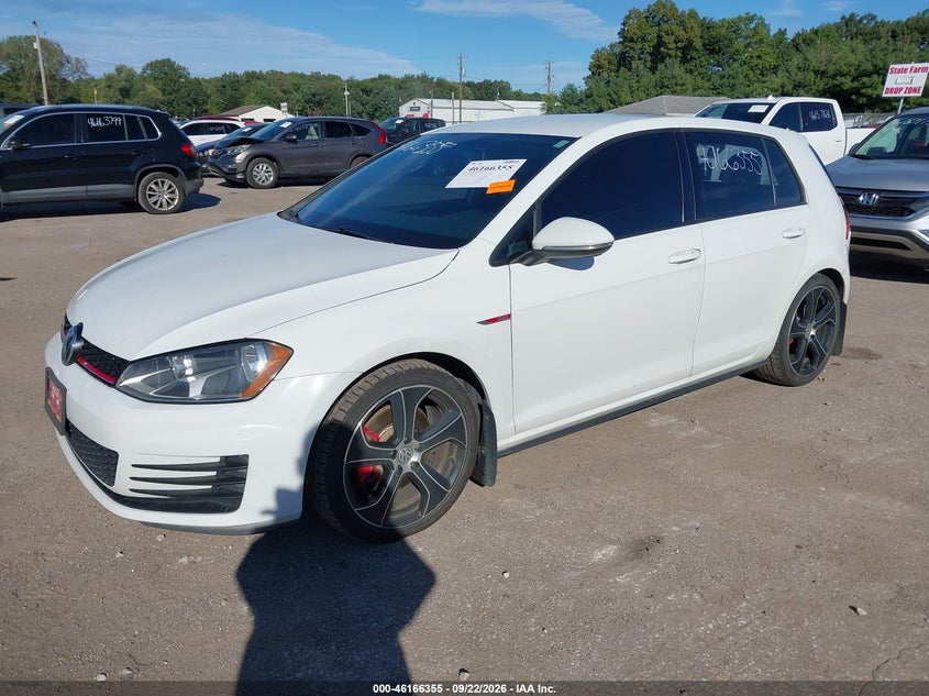 Vin: 3vw4t7au5hm004229, lot: 46666196, volkswagen golf gti s 4-door 20172