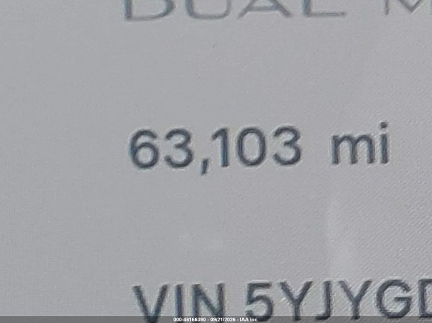 TESLA MODEL Y 2021 VIN 5YJYGDEE7MF190168