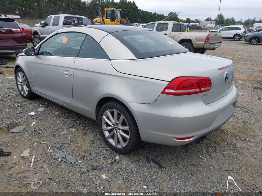 VOLKSWAGEN EOS 2012 VIN WVWBW7AH5CV001334
