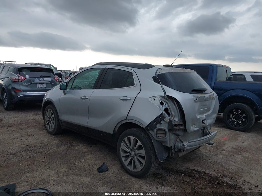 Vin: kl4cjasb2jb521218, lot: 46666315, buick encore preferred 20183