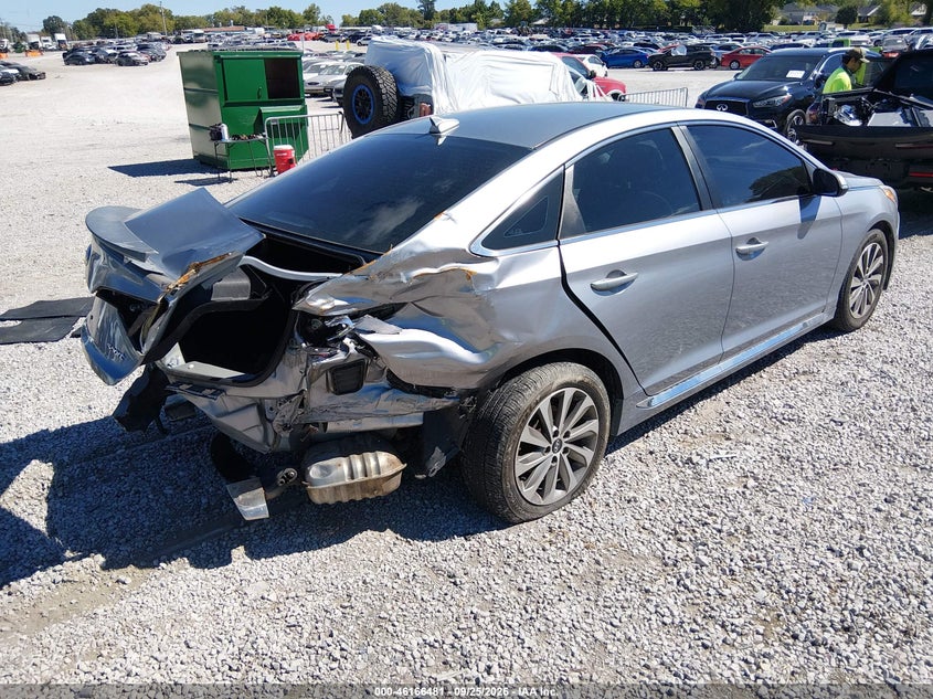 Vin: 5npe34af5fh042411, lot: 46666323, hyundai sonata sport 20154