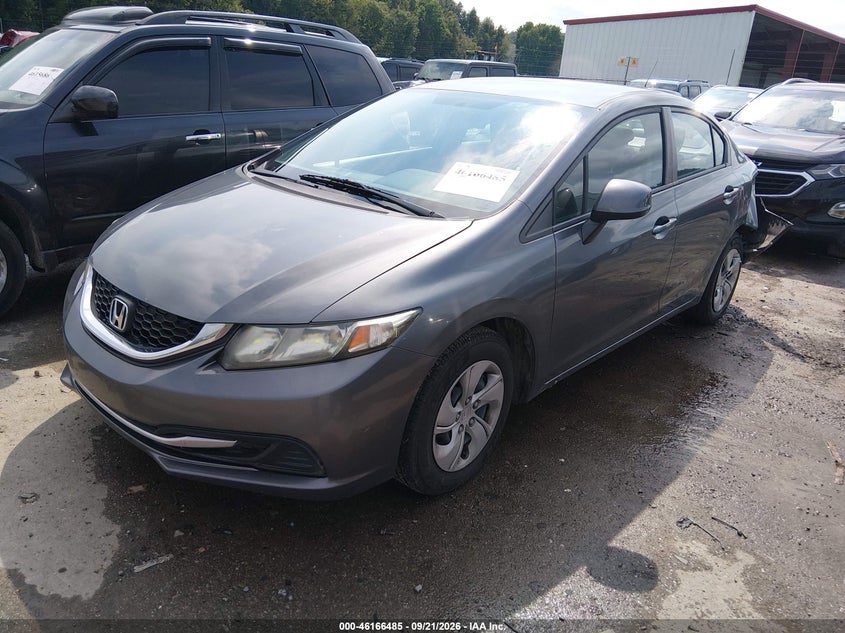 Vin: 19xfb2f57de242624, lot: 46666327, honda civic lx 20132