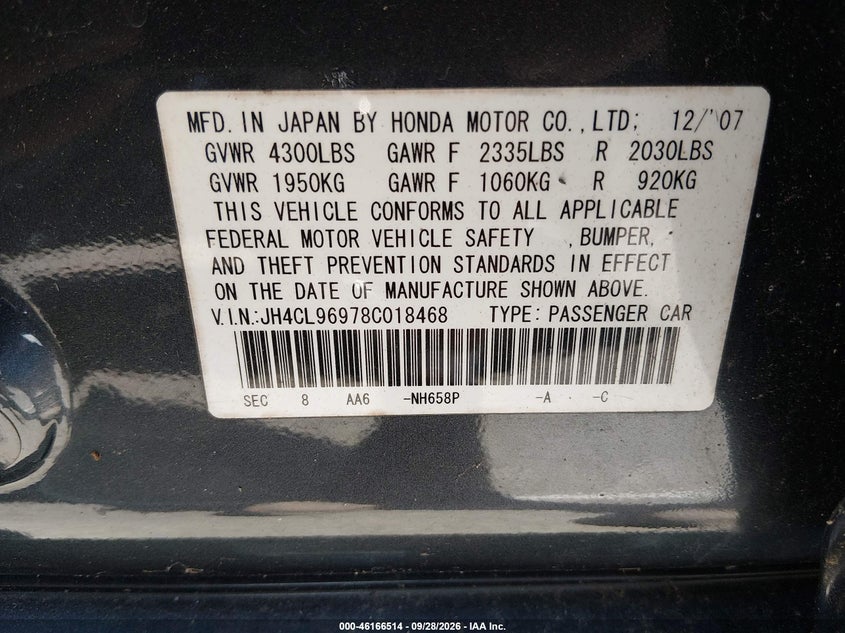 2008 ACURA TSX · Фото 9