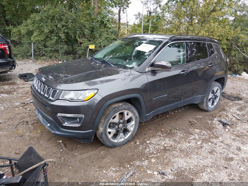 Vin: 3c4njdcb8kt712205, lot: 46666363, jeep compass limited 4x4 20192