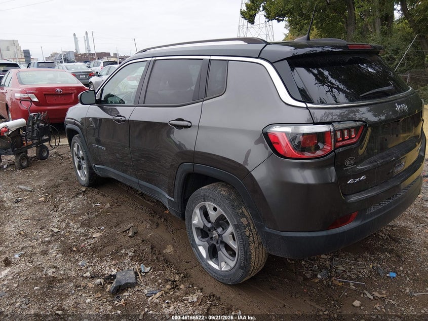 Vin: 3c4njdcb8kt712205, lot: 46666363, jeep compass limited 4x4 20193