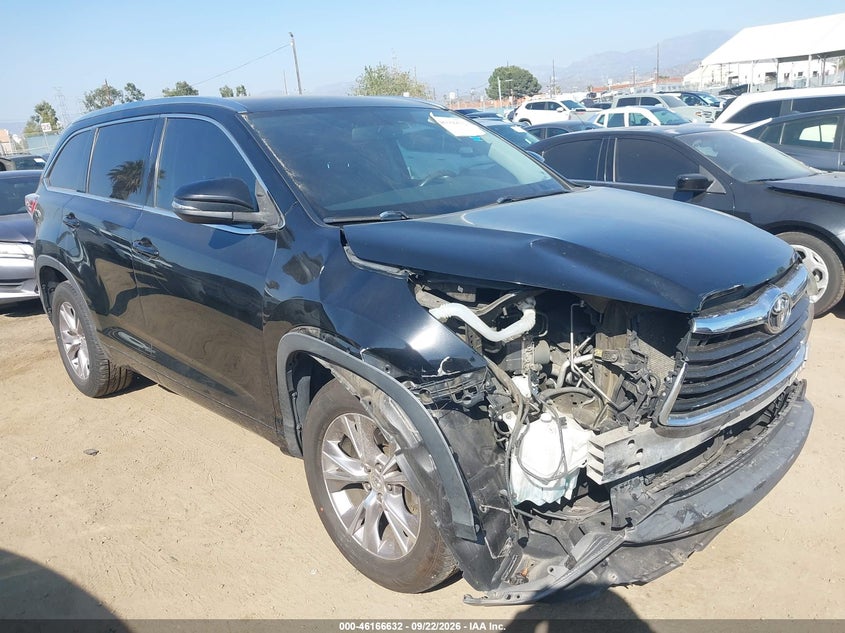 Vin: 5tdkkrfh7fs100297, lot: 46666474, toyota highlander xle v6 2015 img_1