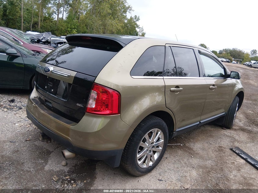 Vin: 2fmdk4kcxdbb35822, lot: 46666532, ford edge limited 20134