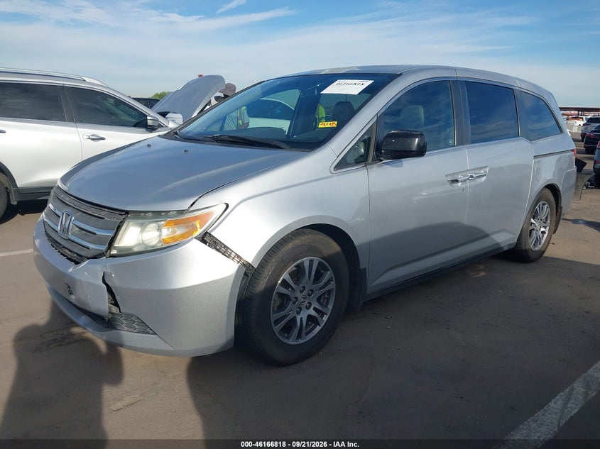 Vin: 5fnrl5h6xbb033175, lot: 46666660, honda odyssey ex-l 20112