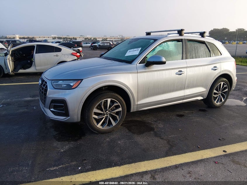 Vin: wa1aaafy5m2100197, lot: 46666682, audi q5 premium 45 tfsi quattro s tronic 20212