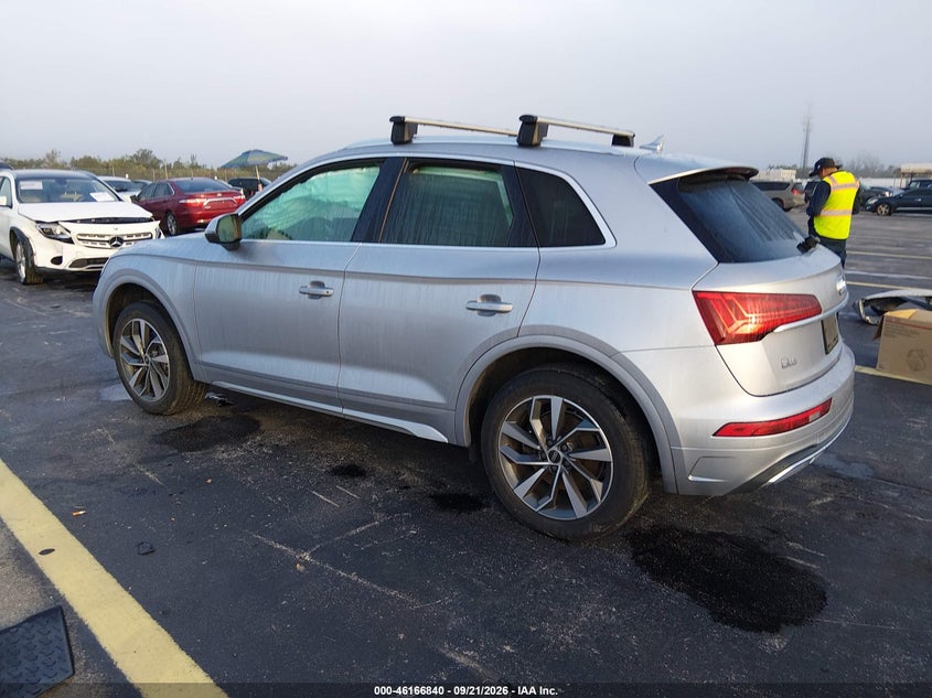 Vin: wa1aaafy5m2100197, lot: 46666682, audi q5 premium 45 tfsi quattro s tronic 20213