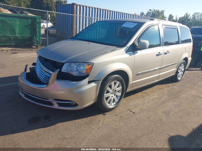 Vin: 2c4rc1bg6gr261969, lot: 46666684, chrysler town & country touring 20162