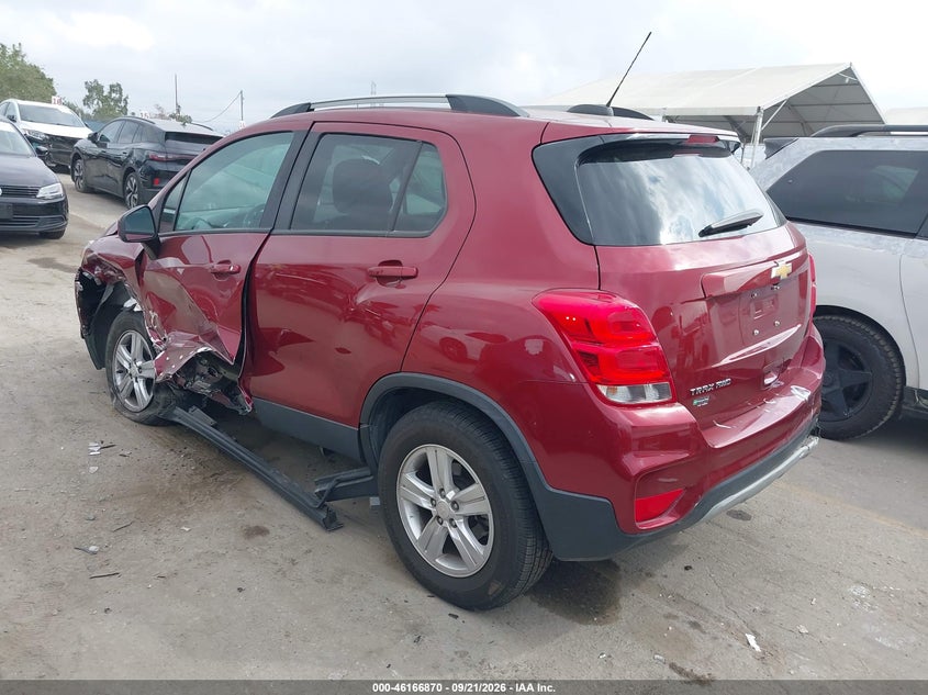 Vin: kl7cjpsm5mb371598, lot: 46666712, chevrolet trax awd lt 20213