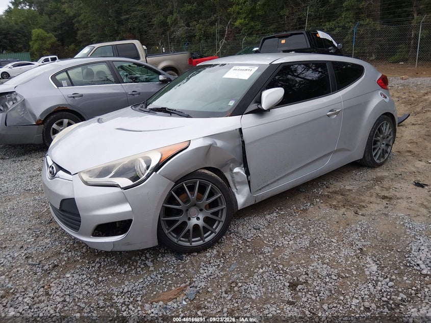 Vin: kmhtc6ad5eu182878, lot: 46666733, hyundai veloster base w/black 20142