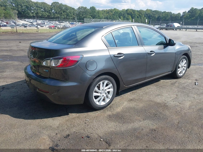 Vin: jm1bl1v70c1572762, lot: 46666785, mazda mazda3 i touring 20124