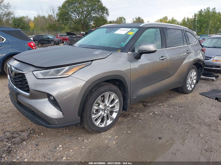 Vin: 5tdxbrch3ts707254, lot: 46666802, toyota highlander hybrid limited 20262
