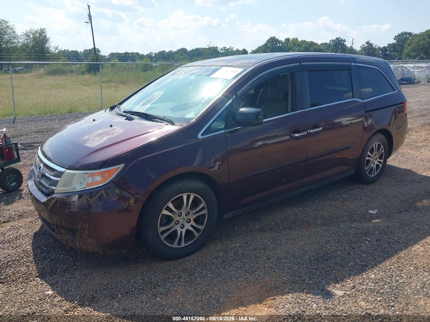 Vin: 5fnrl5h69bb042949, lot: 46666932, honda odyssey ex-l 20112