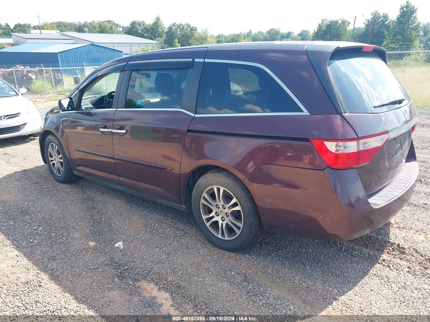 Vin: 5fnrl5h69bb042949, lot: 46666932, honda odyssey ex-l 20113