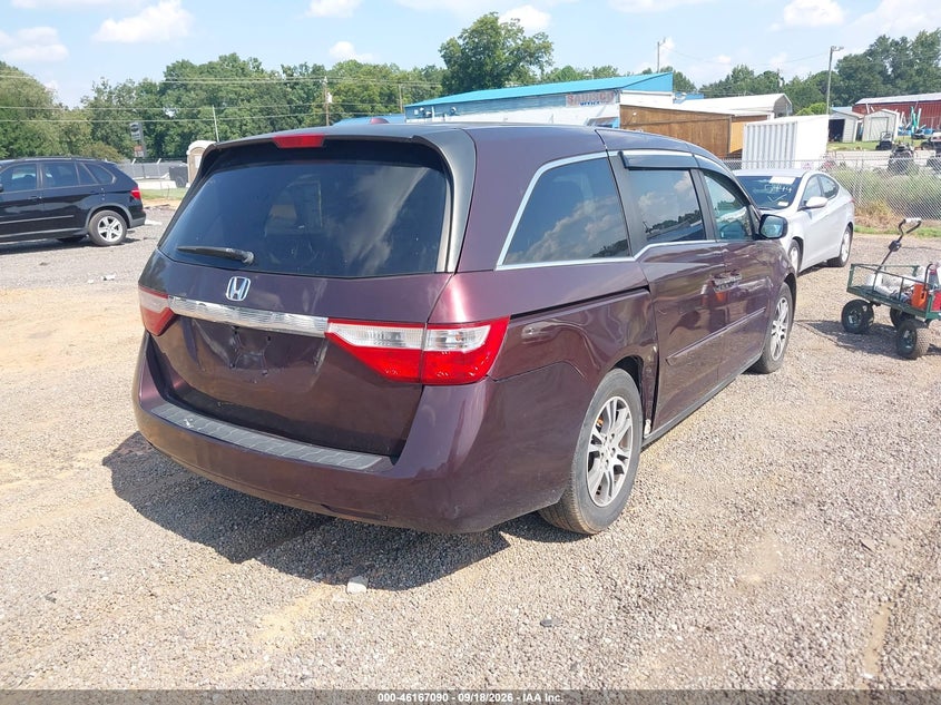 Vin: 5fnrl5h69bb042949, lot: 46666932, honda odyssey ex-l 20114