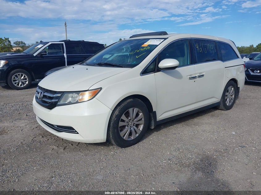 Vin: 5fnrl5h66fb099759, lot: 46666940, honda odyssey ex-l 20152