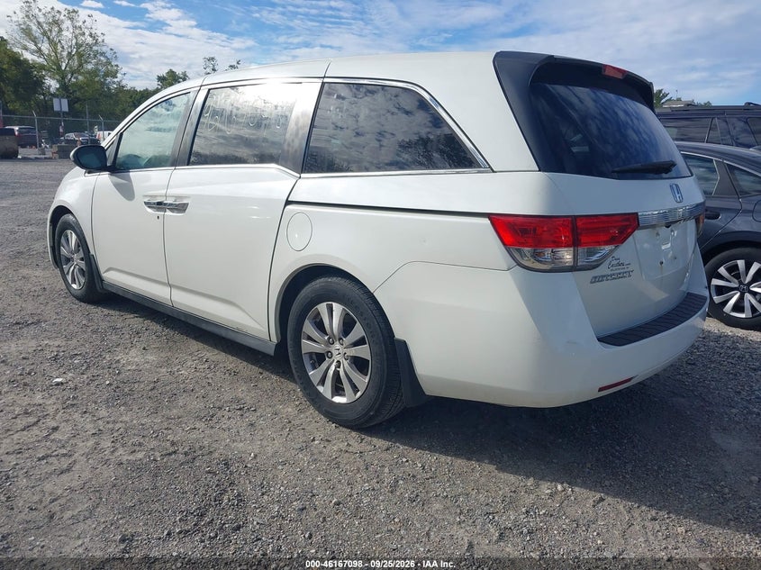 Vin: 5fnrl5h66fb099759, lot: 46666940, honda odyssey ex-l 20153