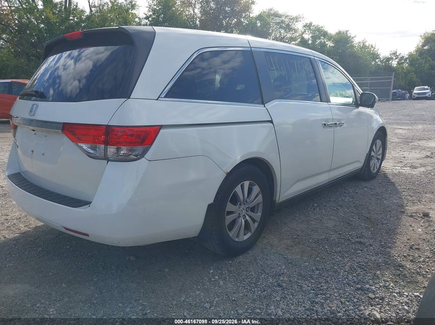 Vin: 5fnrl5h66fb099759, lot: 46666940, honda odyssey ex-l 20154