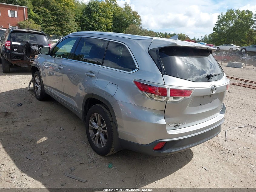Vin: 5tdjkrfh7fs116835, lot: 46667011, toyota highlander xle v6 20153