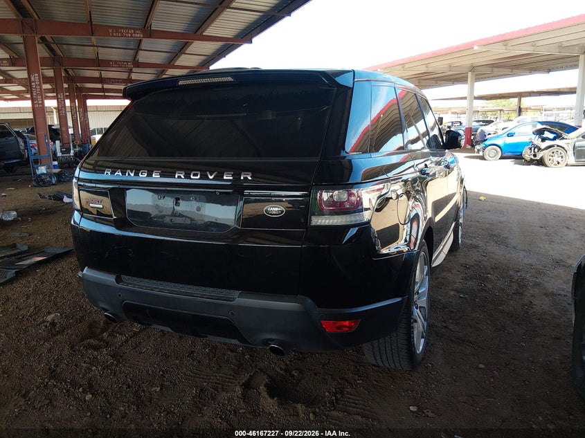 Vin: salwv2tf3ea381828, lot: 46667069, land rover range rover sport 5.0l v8 supercharged autobiography 20144