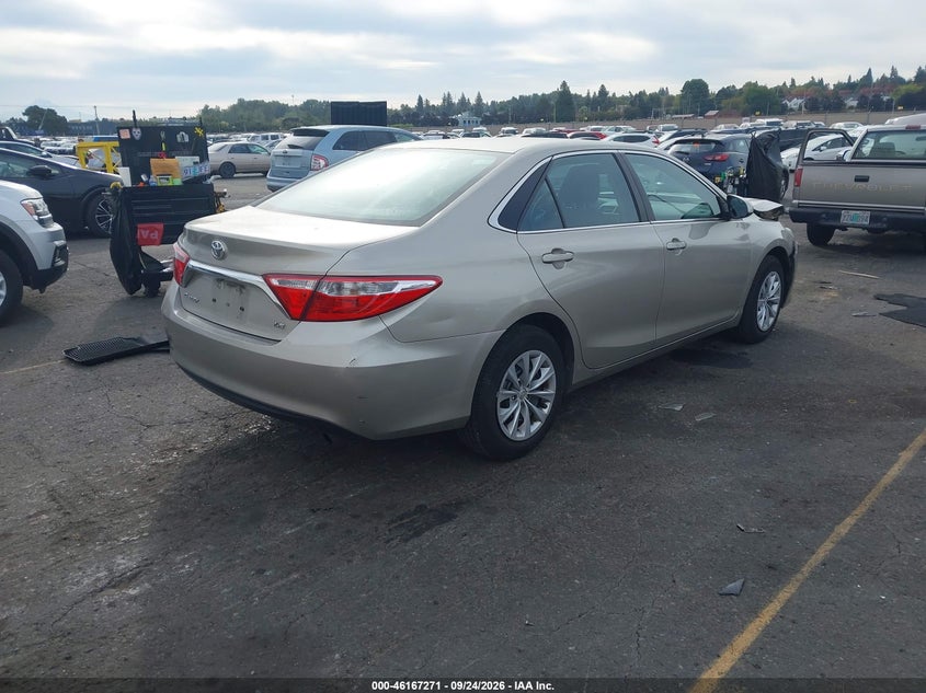 Vin: 4t4bf1fk1gr528107, lot: 46667113, toyota camry le 20164