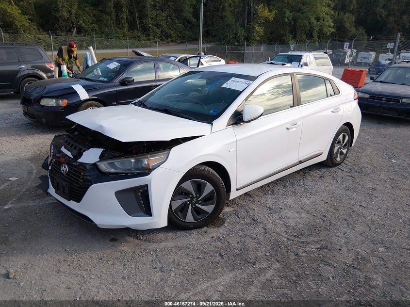 Vin: kmhc75lc7hu035355, lot: 46667116, hyundai ioniq hybrid sel 20172