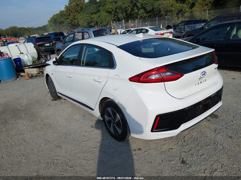 Vin: kmhc75lc7hu035355, lot: 46667116, hyundai ioniq hybrid sel 20173