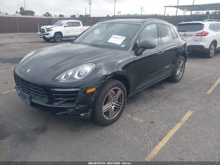 2016 Porsche Macan S, Левый перёд, IAAI, VIN WP1AB2A54GLB49233 — фото 2