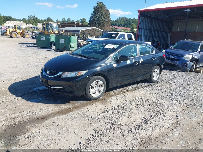 2014 Honda Civic, Удар ззаду, IAAI, VIN 19XFB2F54EE249127 — фото 2