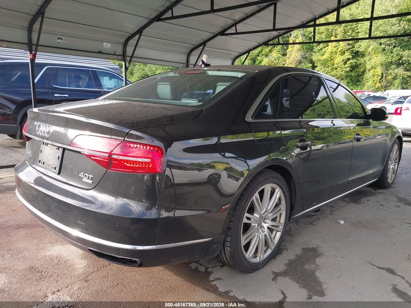 Vin: wau32afd4fn022423, lot: 46667211, audi a8 l 4.0t 20154