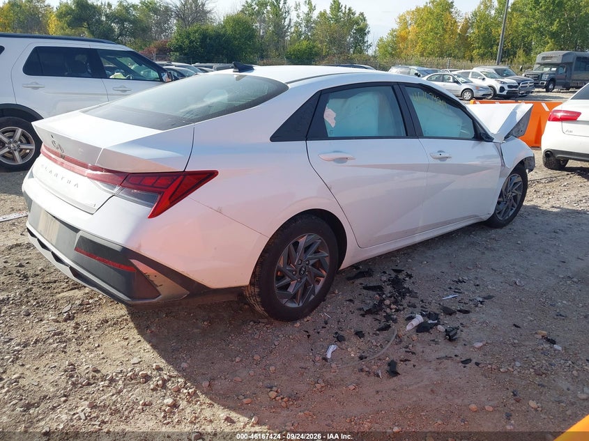 Vin: kmhlm4dj9su124190, lot: 46667266, hyundai elantra hybrid blue 20254