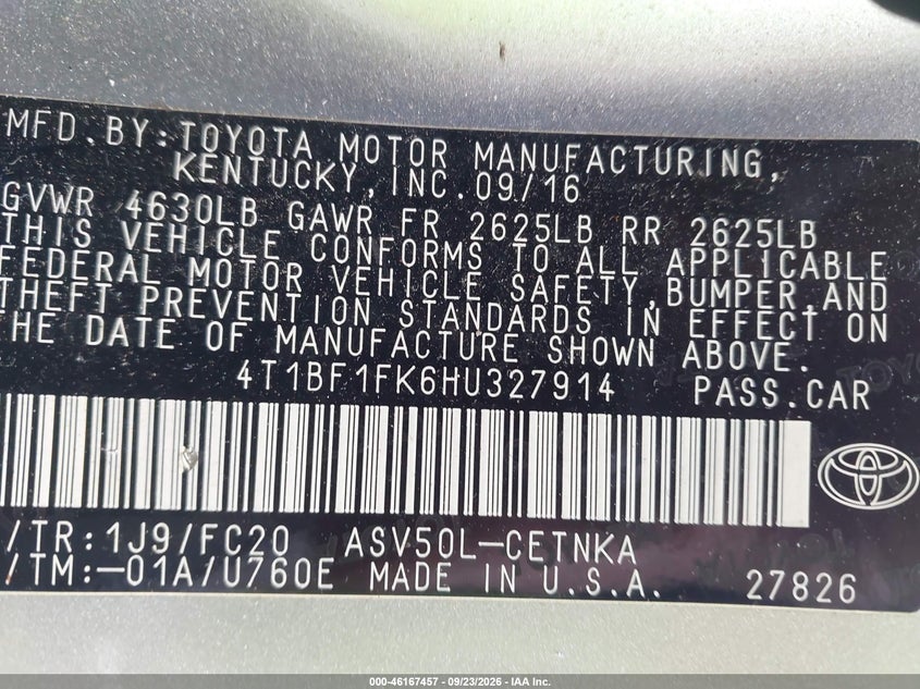 TOYOTA CAMRY - zdjęcie 9