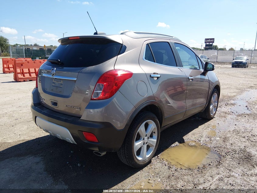 Vin: kl4cjgsb8fb146414, lot: 46667332, buick encore leather 20154