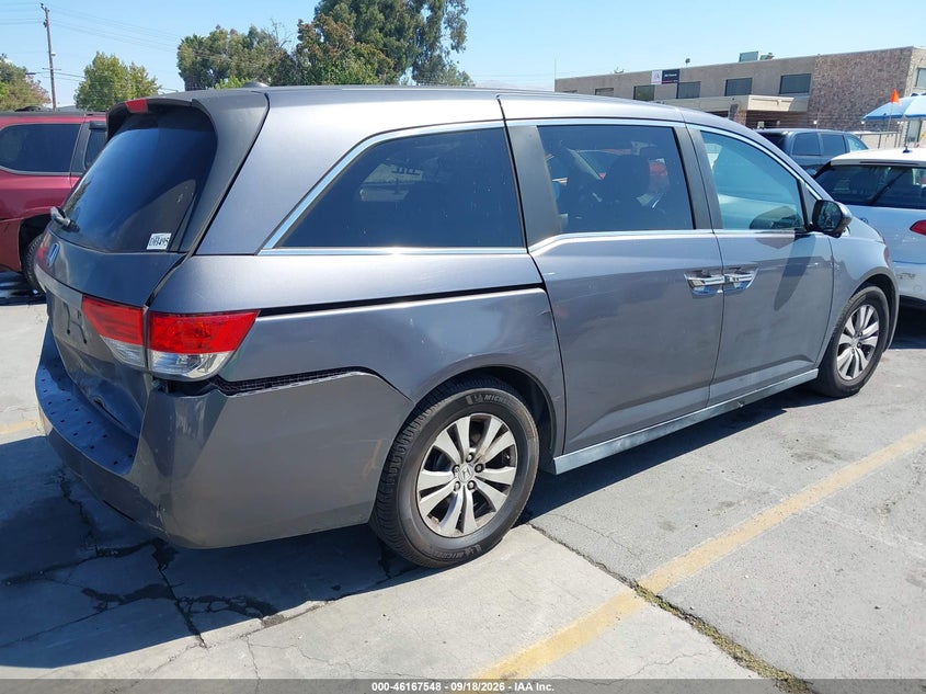Vin: 5fnrl5h64fb025689, lot: 46667390, honda odyssey ex-l 20154