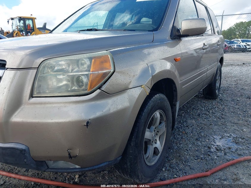 HONDA PILOT 2006 VIN 5FNYF285X6B004239