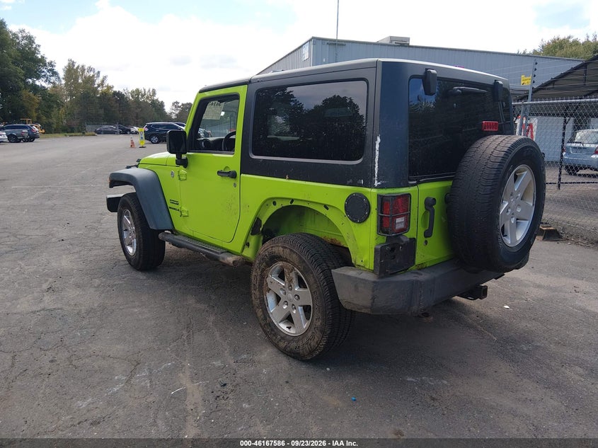 Vin: 1c4ajwag7cl242934, lot: 46667428, jeep wrangler sport 20123