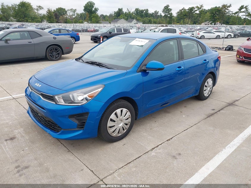 Vin: 3kpa24ad8ne503166, lot: 46667456, kia rio s 20222