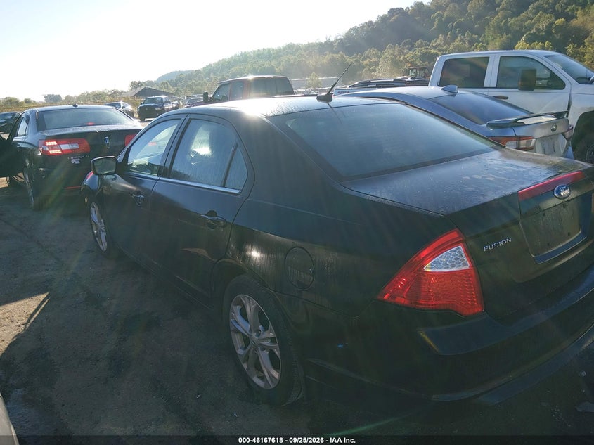 Vin: 3fahp0ha0cr168307, lot: 46667460, ford fusion se 20123