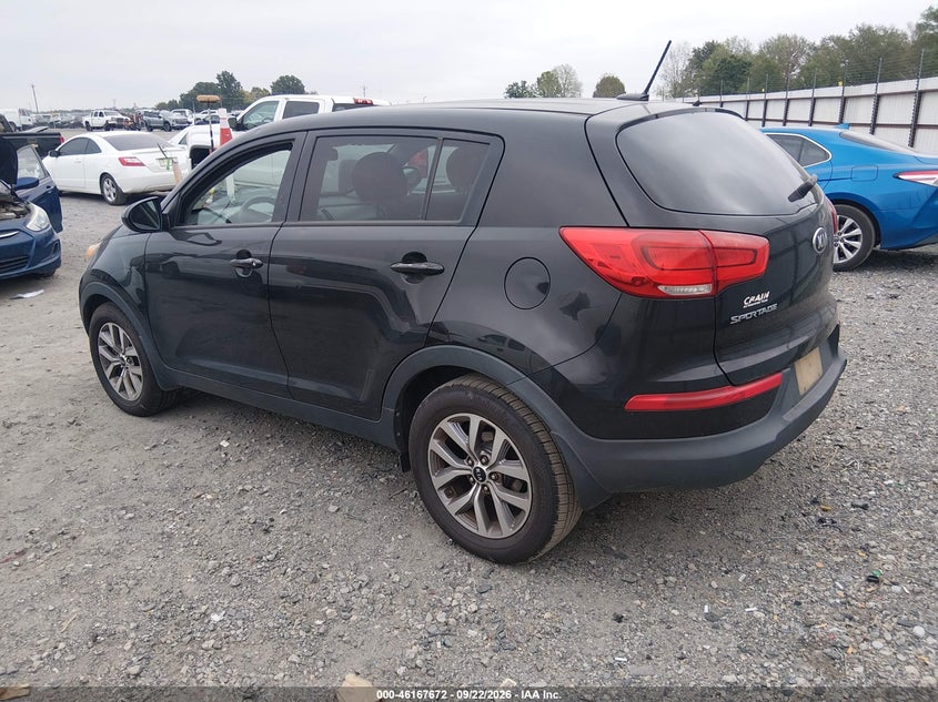 Vin: kndpb3ac3f7776335, lot: 46667514, kia sportage lx 20153