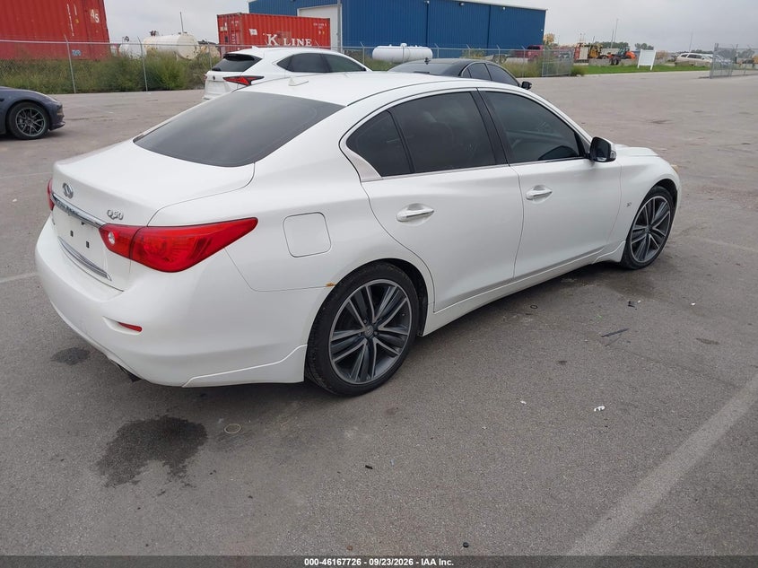 Vin: jn1bv7ar3em693889, lot: 46667568, infiniti q50 premium 20144