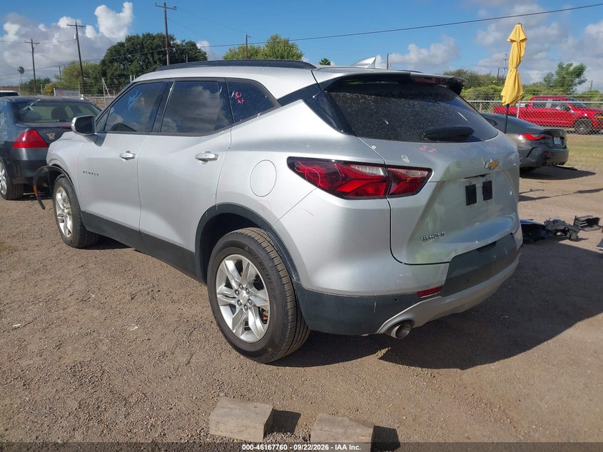 Vin: 3gnkbcrs6ls612717, lot: 46667602, chevrolet blazer fwd 2lt 20203