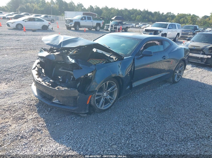 2019 Chevrolet Camaro 1Lt, Front End, IAAI, VIN 1G1FB1RS8K0126634 — photo 2