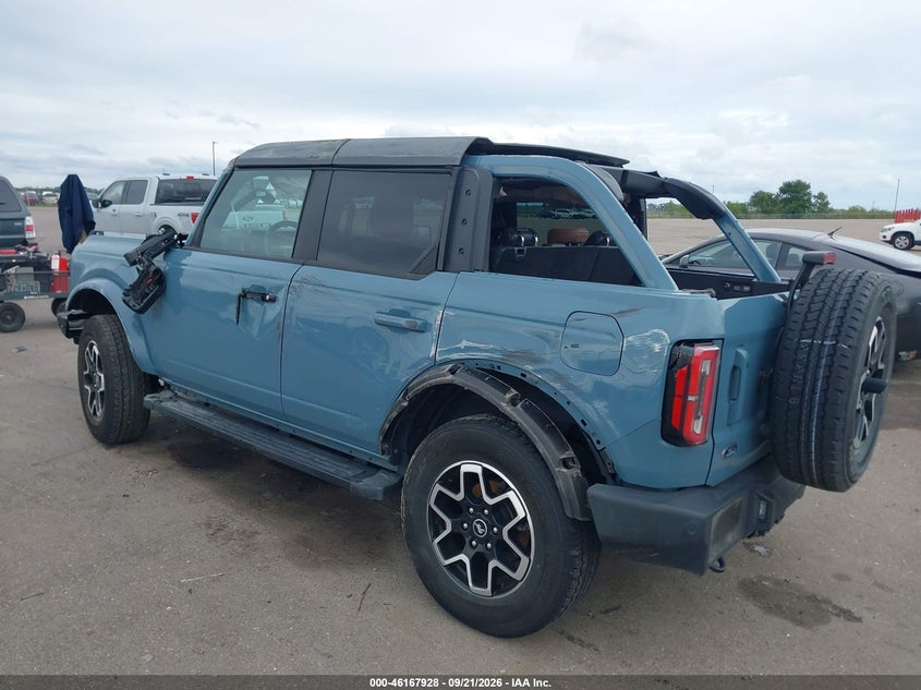 Vin: 1fmee5bp0plc13520, lot: 46667770, ford bronco outer banks 20233