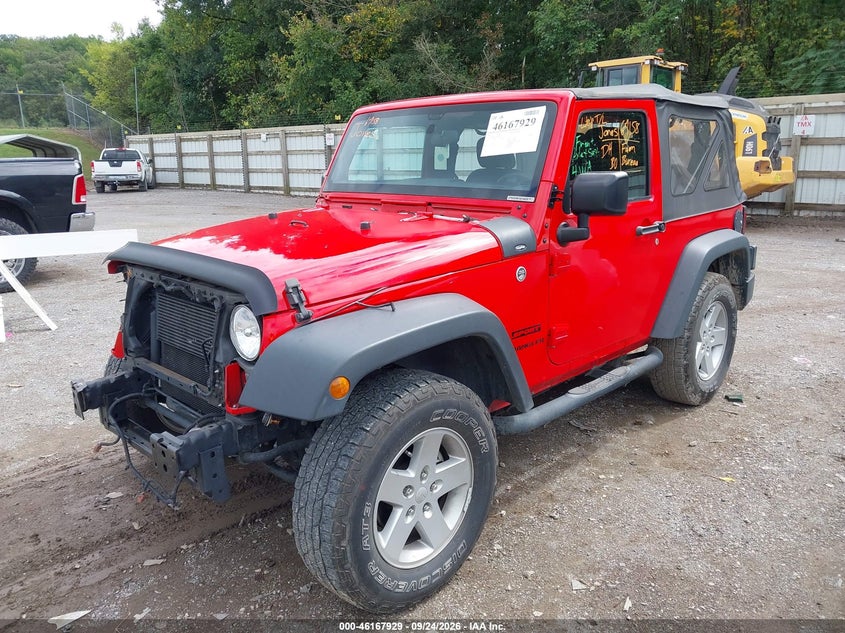 Vin: 1c4ajwag1hl547174, lot: 46667771, jeep wrangler sport 4x4 20172