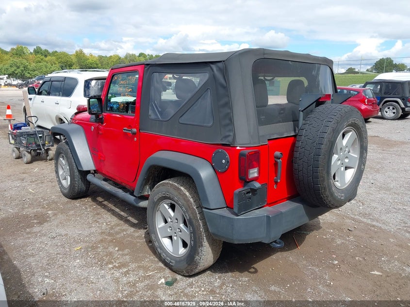 Vin: 1c4ajwag1hl547174, lot: 46667771, jeep wrangler sport 4x4 20173